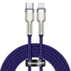 Baseus Baseus cable de datos metálico de la serie Cafule Tipo-C a iP PD 20W 2m - Púrpura - Bestmart
