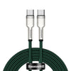 Baseus Baseus cable de datos metálico de la Serie Cafule de Tipo-C a Tipo-C 100W 2m - Verde - Bestmart