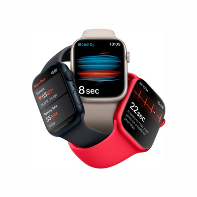 Apple Smartwatch Apple Watch Series 8 - GPS - 45mm - Aluminio con correa Plata Sport M/L - Bestmart