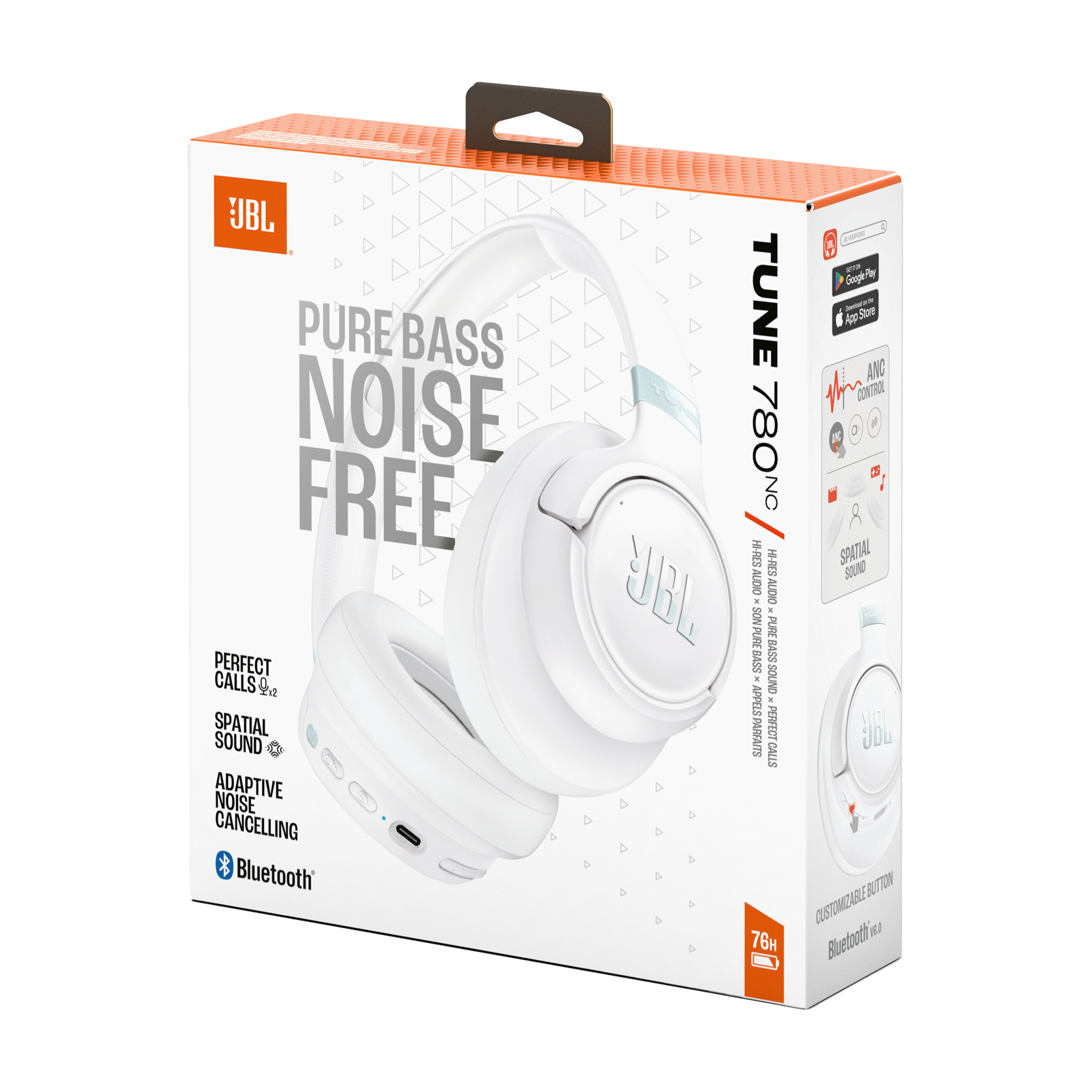 Audífonos Bluetooth JBL Tune 780NC Cancelación de Ruido Blanco