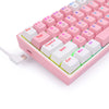 Teclado Gamer Redragon Fizz Pro K616 RGB Mecánico Español Rosado con Blanco