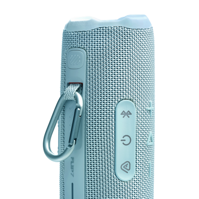 Parlante Bluetooth JBL Flip 7 Celeste IP68 con AI Sound Boost y Auracast