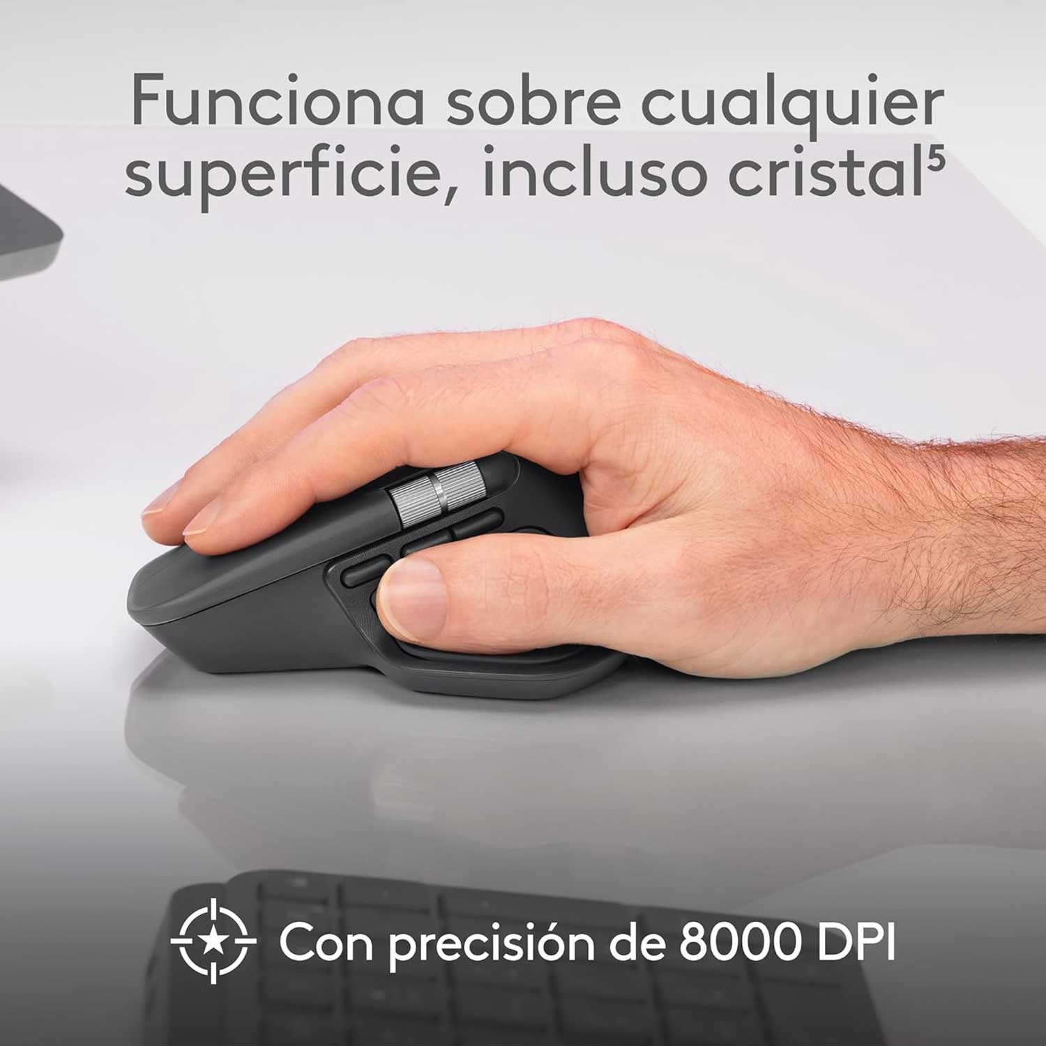 Mouse inalámbrico Bluetooth Logitech MX Master 4 Blanco