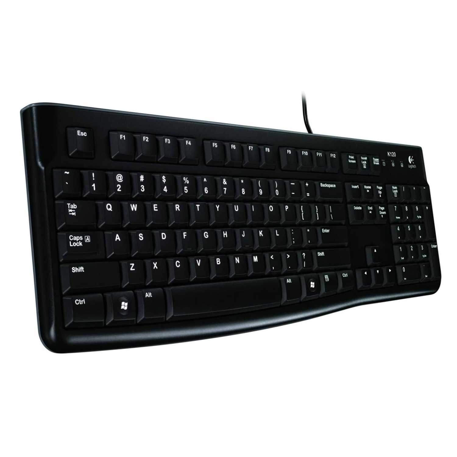Teclado Alambrico Logitech K120 Qwerty USB Español Negro