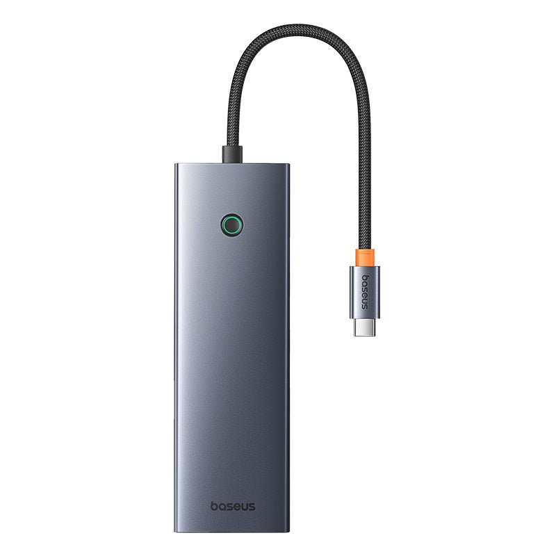 Adaptador HUB 10 en 1 USB-C a HDMI, USB 3.0, VGA, Ethernet, PD, SD, 3.5mm - Baseus - Gris