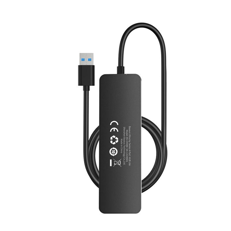 Adaptador HUB 100cm USB - A a USB 3.0 X 4 - 5 Gbps - Baseus UltraJoy Series - Negro - Bestmart