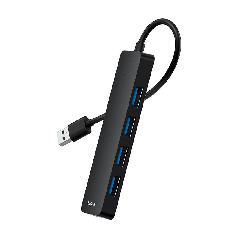 Adaptador HUB 15cm USB - A a USB 3.0 X 4 Baseus UltraJoy Series - Negro - Bestmart