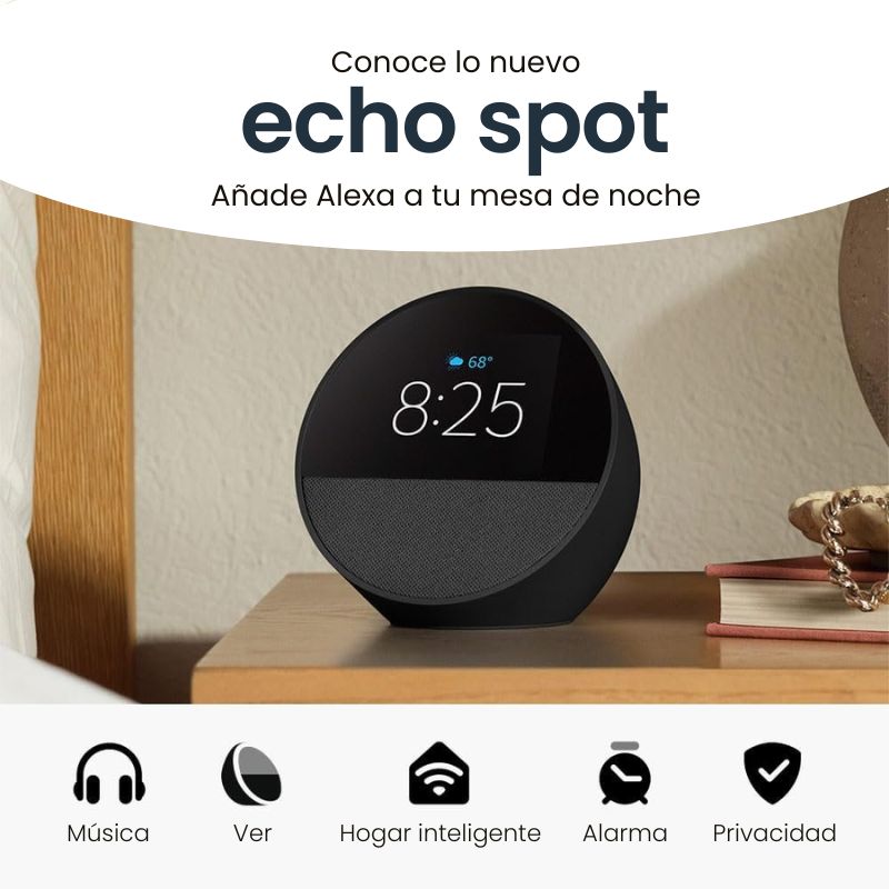 Amazon Alexa Echo Spot - Negro Open Box - Bestmart