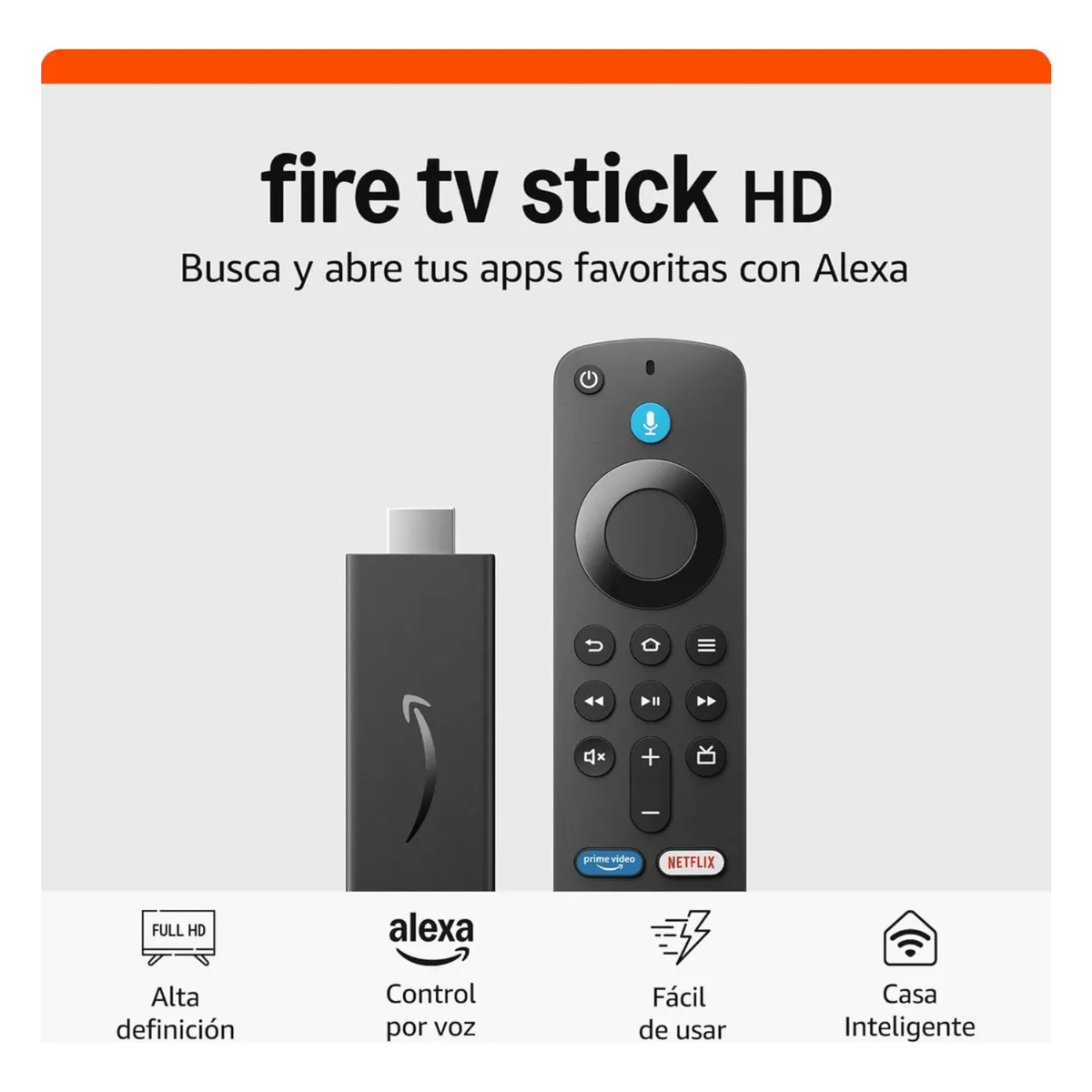 Amazon Fire Stick 4K Select 8GB con IA Negro - Bestmart Open Box