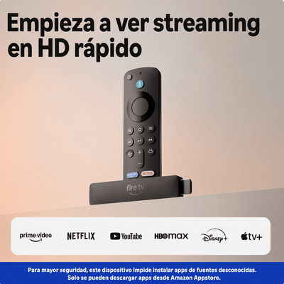 Amazon Fire TV Stick HD con Alexa 8GB (2026) Negro - Bestmart