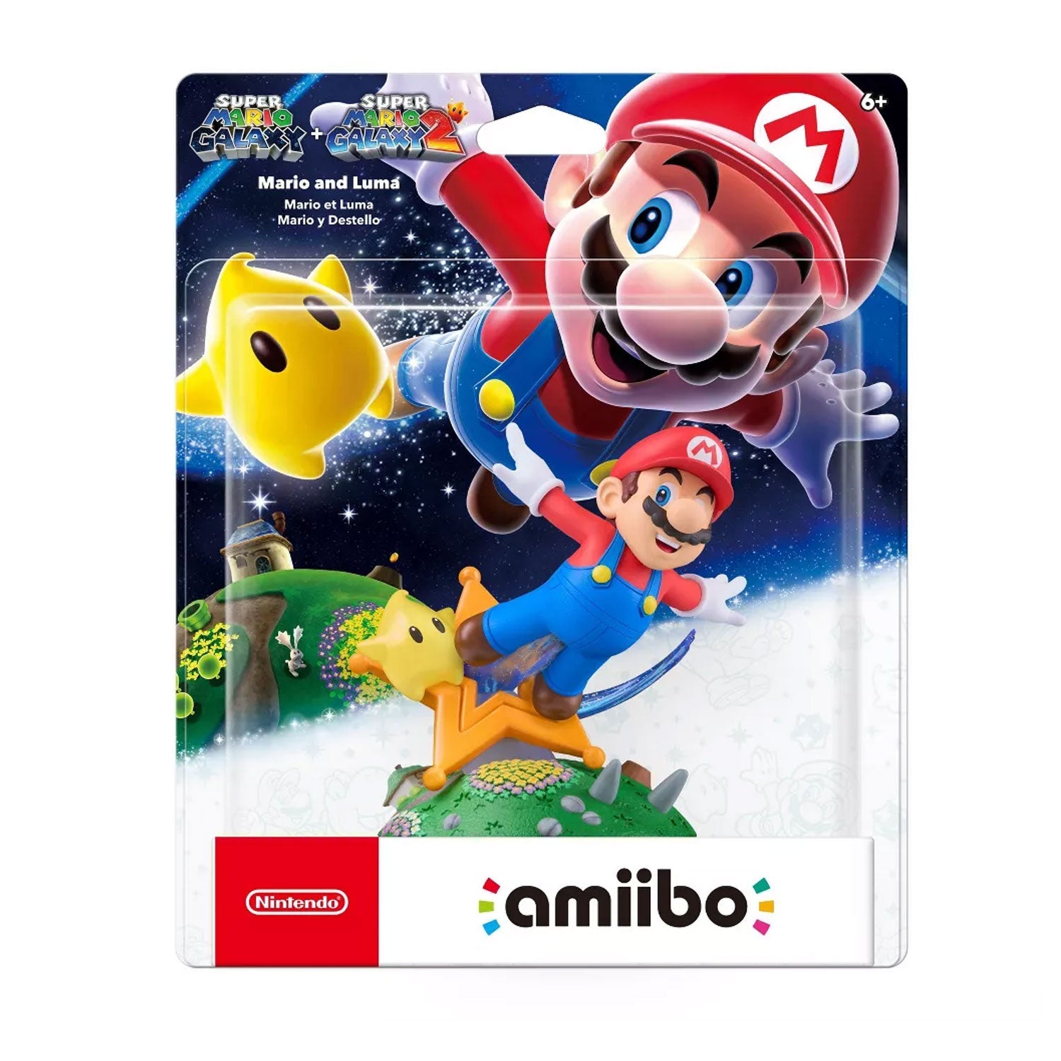 Amiibo Nintendo Mario and Luma Super Mario Galaxy + Super Mario Galaxy 2 Series - Bestmart