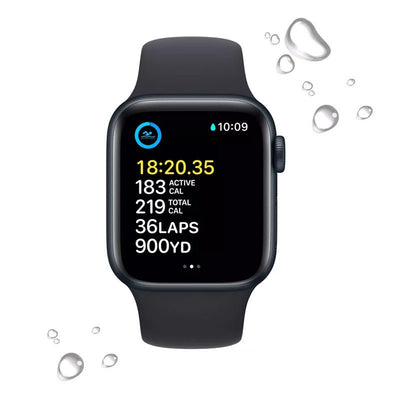 Apple Watch SE 2.ª Gen 2022 (GPS) Caja Midnight aluminio 40mm con correa sport Midnight - S/M - Bestmart