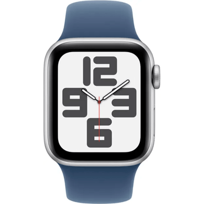 Apple Watch SE 2.ª Gen 2024 (GPS) Caja Silver aluminio 40mm con correa sport Azul - S/M - Bestmart