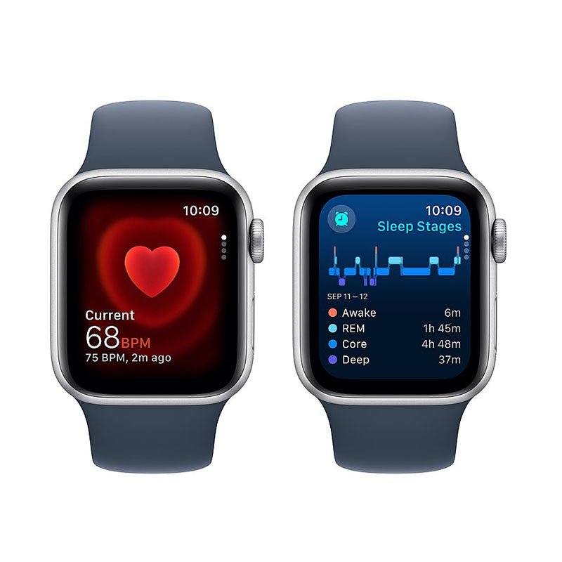 Apple Watch SE 2.ª Gen (GPS) Caja Silver aluminio 40mm con correa Storm Blue Sport - S/M - Bestmart