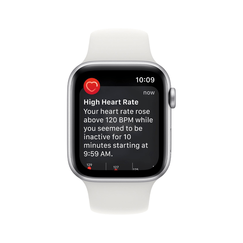Apple Watch SE 2.ª Gen (GPS) Caja Silver aluminio 44mm con correa sport Blanco - M/L - Bestmart