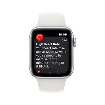 Apple Watch SE 2.ª Gen (GPS) Caja Silver aluminio 44mm con correa sport Blanco - M/L - Bestmart