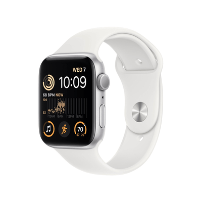 Apple Watch SE 2.ª Gen (GPS) Caja Silver aluminio 44mm con correa sport Blanco - M/L - Bestmart