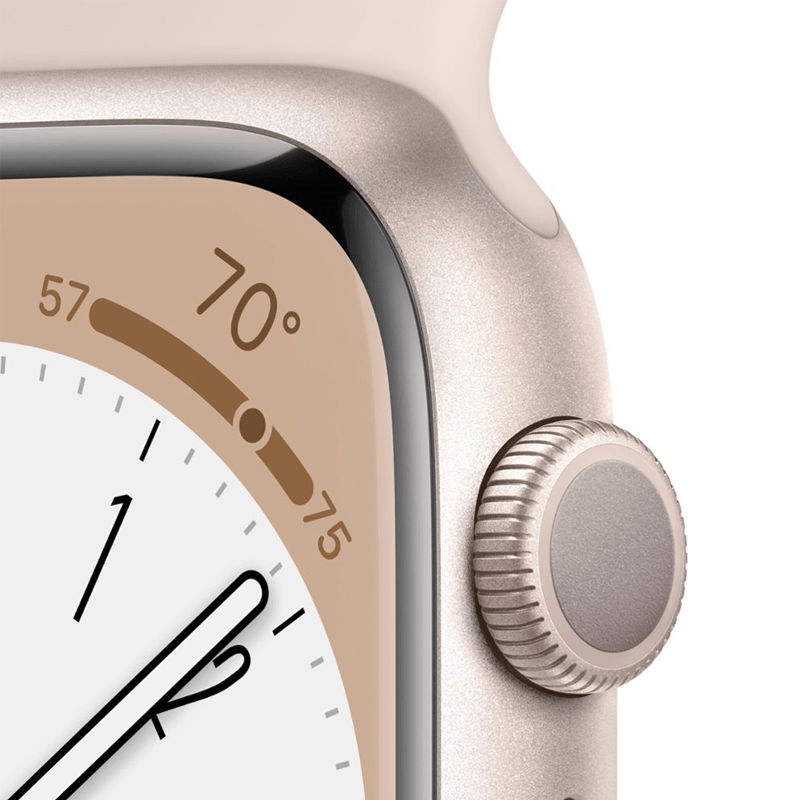 Apple Watch Serie 8 (GPS) Caja Starlight aluminio 45mm con correa sport Starlight - S/M - Bestmart