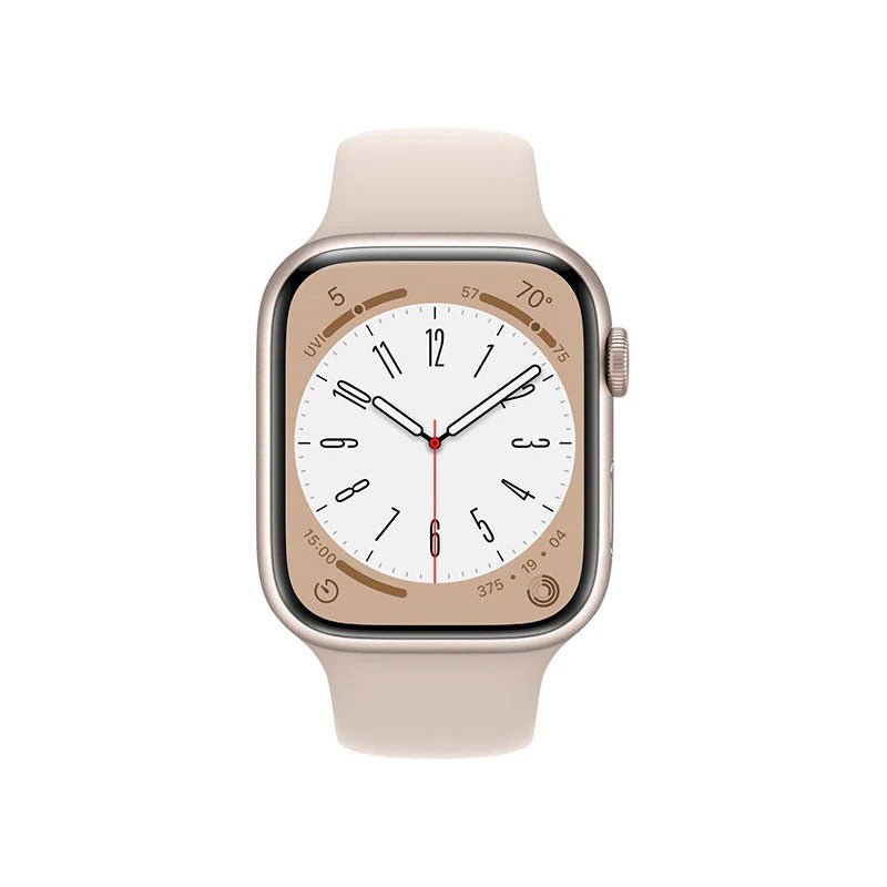 Apple Watch Serie 8 (GPS) Caja Starlight aluminio 45mm con correa sport Starlight - S/M - Bestmart