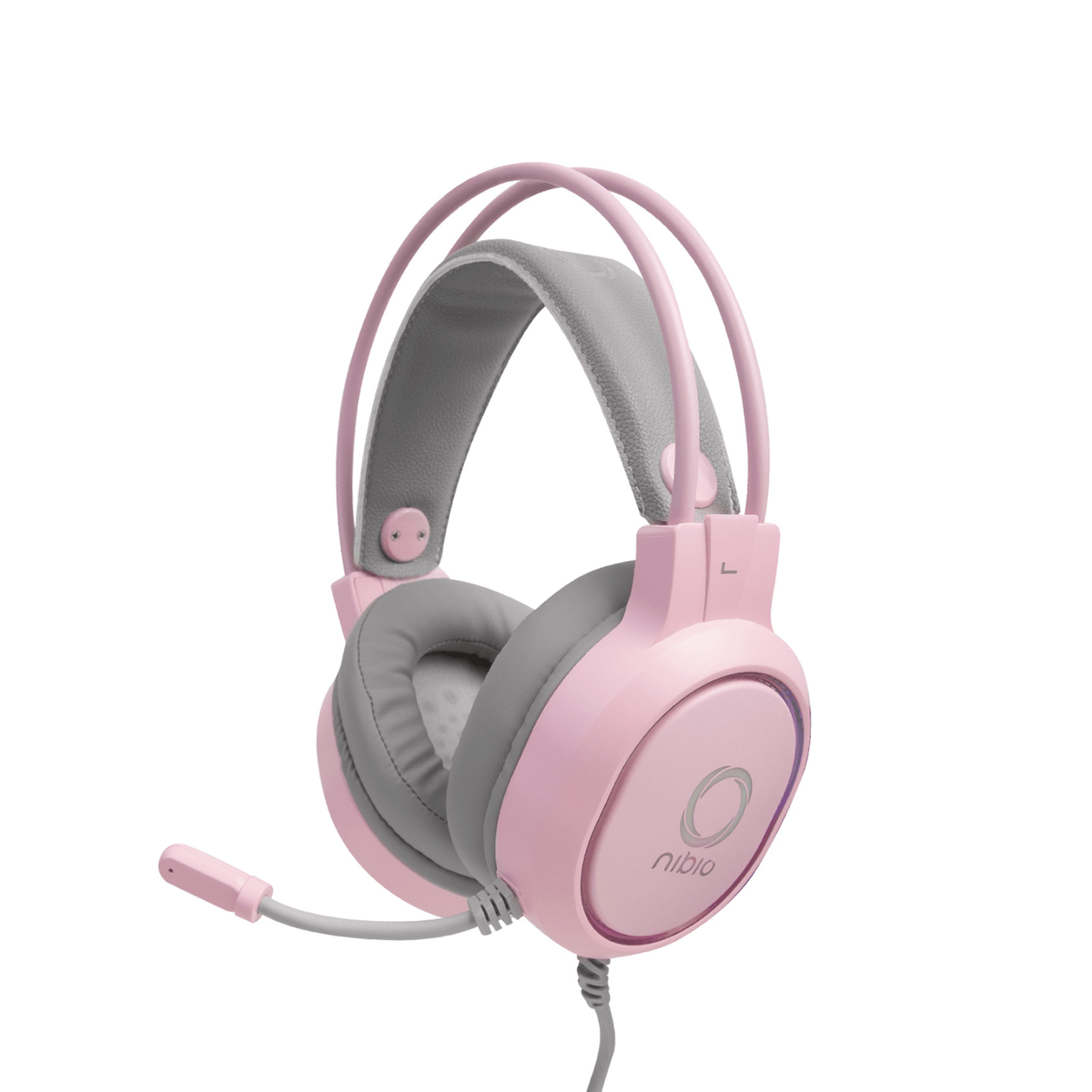 Audífono Gamer Nibio Zigma RGB para consolas - Rosado - Bestmart