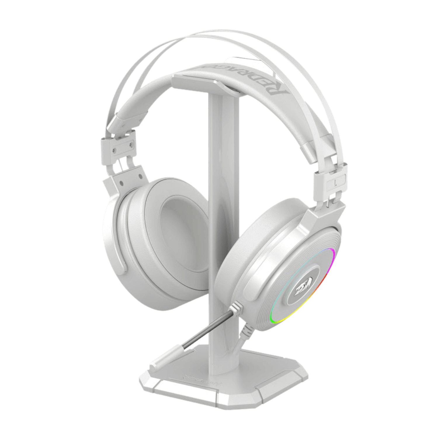 Audifono Gamer Redragon Lamia H320 RGB USB Blanco con Soporte - Bestmart