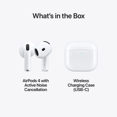 Audifono Inalambrico AirPods 4 con cancelación de ruido Blanco - Bestmart