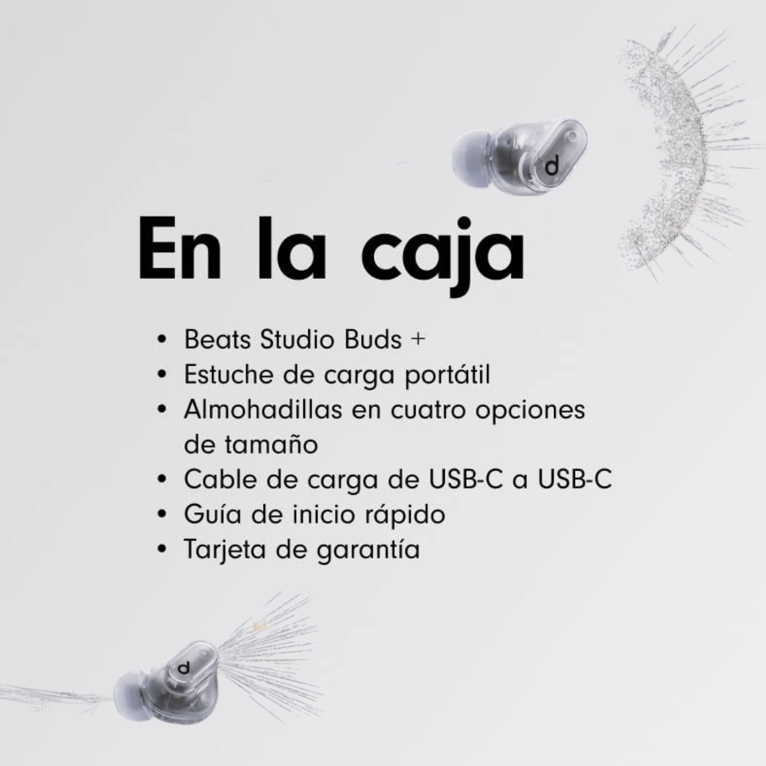 Audifono Inalambrico Beats Studio Buds Plus Transparente - Bestmart