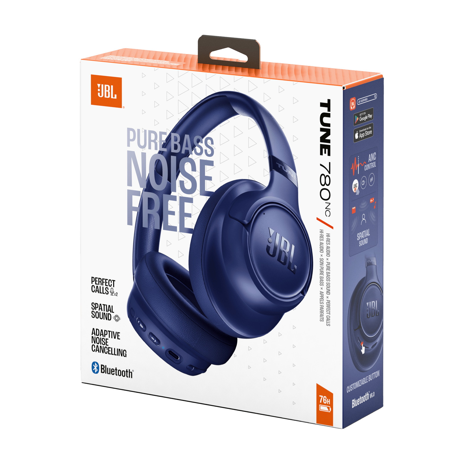 Audífonos Bluetooth JBL Tune 780NC Cancelación de Ruido Azul - Bestmart