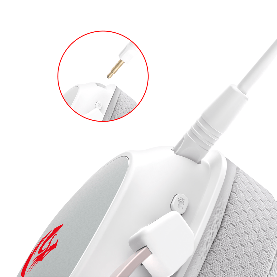 Audífonos gamer Inalámbricos Redragon Zeus H510 - PRO Blanco - Bestmart Open Box
