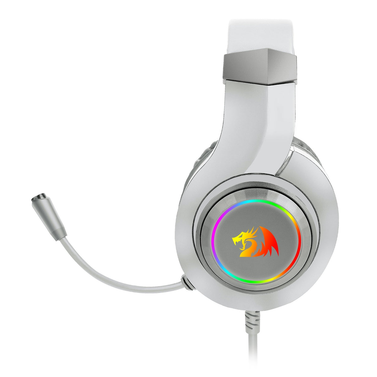 Audífonos Gamer Redragon HYLAS H260W RGB - Blanco - Bestmart