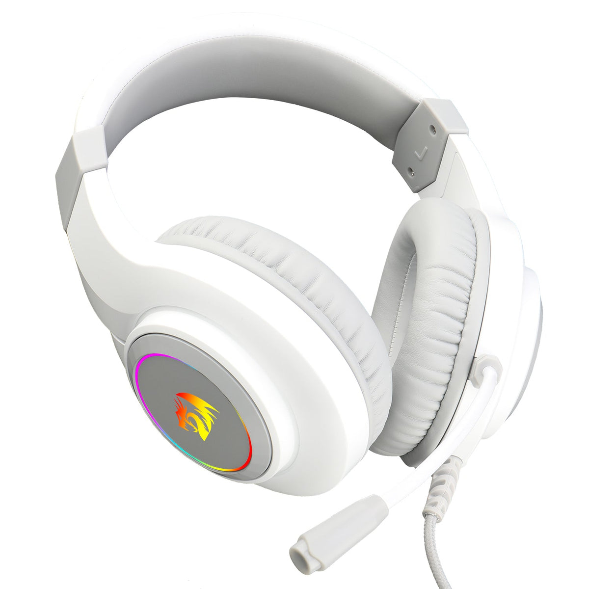 Audífonos Gamer Redragon HYLAS H260W RGB - Blanco - Bestmart