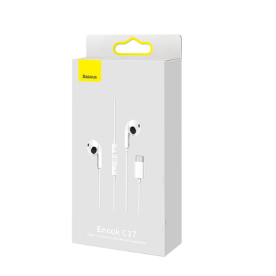 Audífonos In - Ear Baseus Encok C17 - Blanco - Bestmart