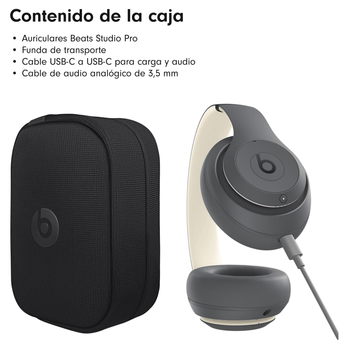 Audífonos inalámbricos Beats by Dr. Dre Studio Pro Sand Gray - Bestmart