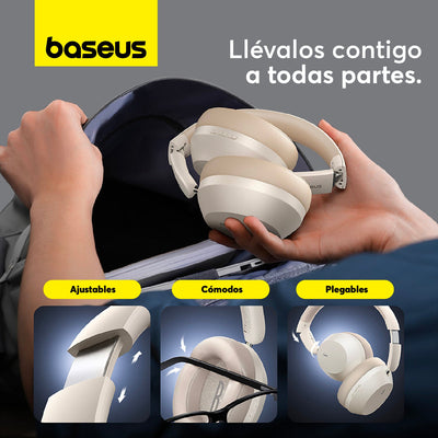 Audífonos Inalámbricos Bluetooth Baseus Bass 35 Max - Blanco - Bestmart