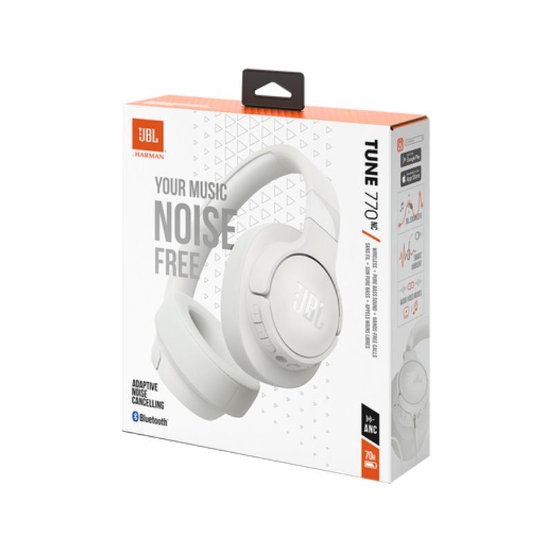 Audífonos inalámbricos JBL Tune 770NC Over Ear Cancelación De Ruido Blanco - Bestmart