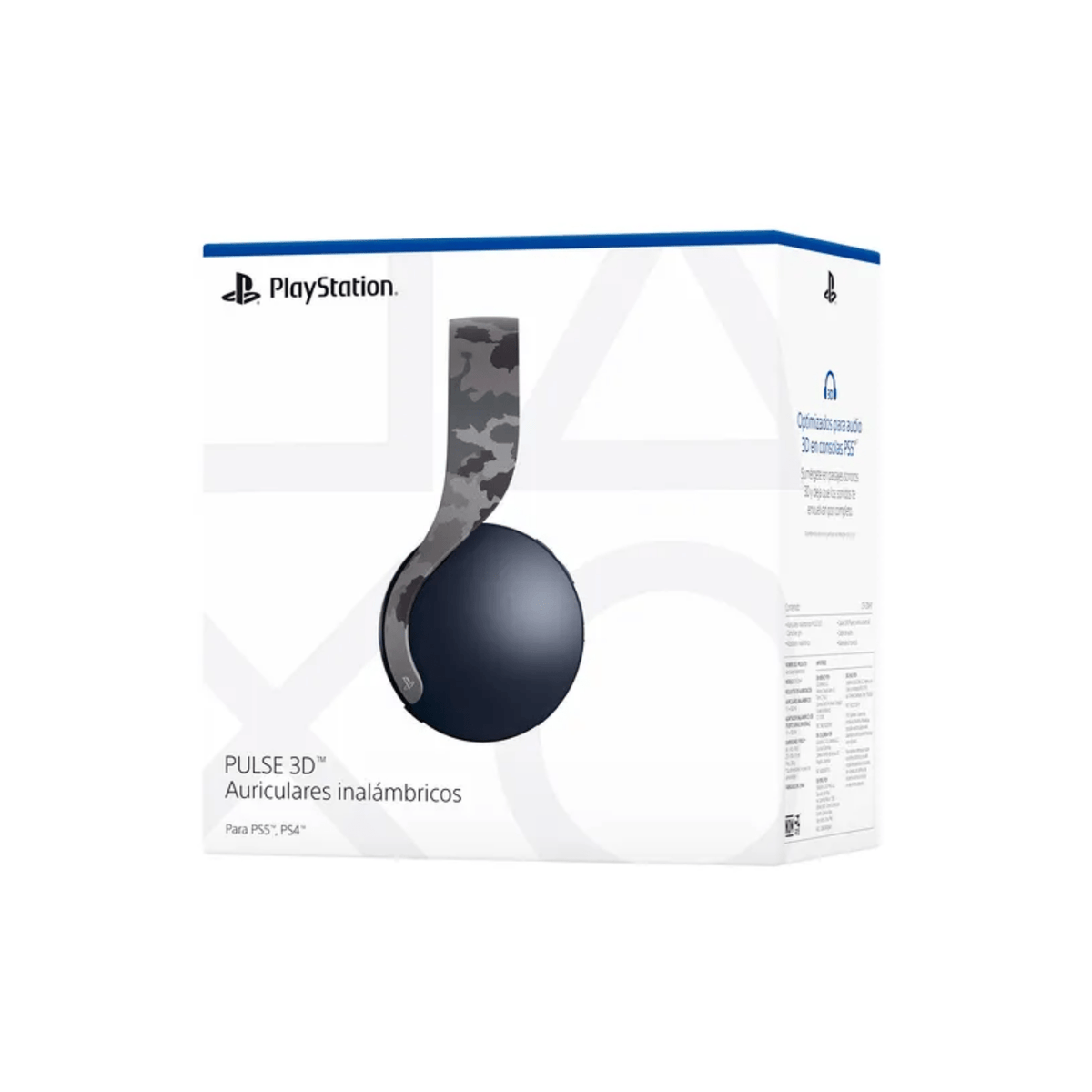 Audífonos Inalámbricos Pulse 3D para PS5 y PS4 - Gris Camu - Bestmart