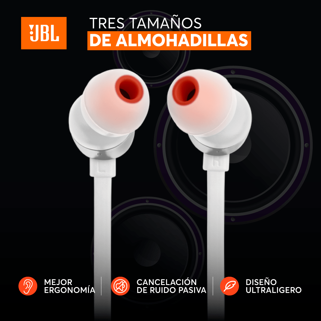Audífonos JBL TUNE 310C - Blanco - Bestmart