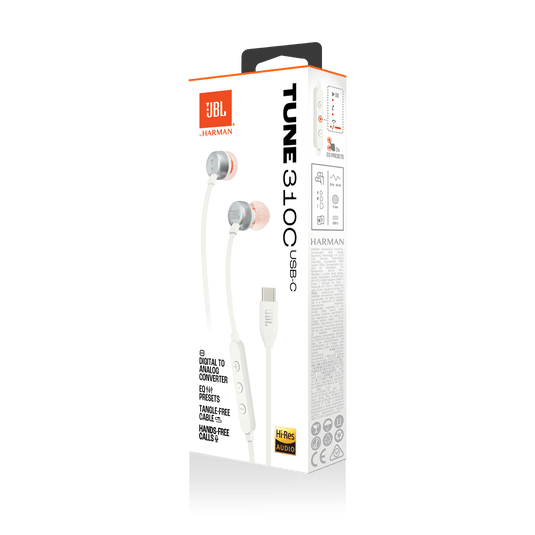 Audífonos JBL TUNE 310C - Blanco - Bestmart