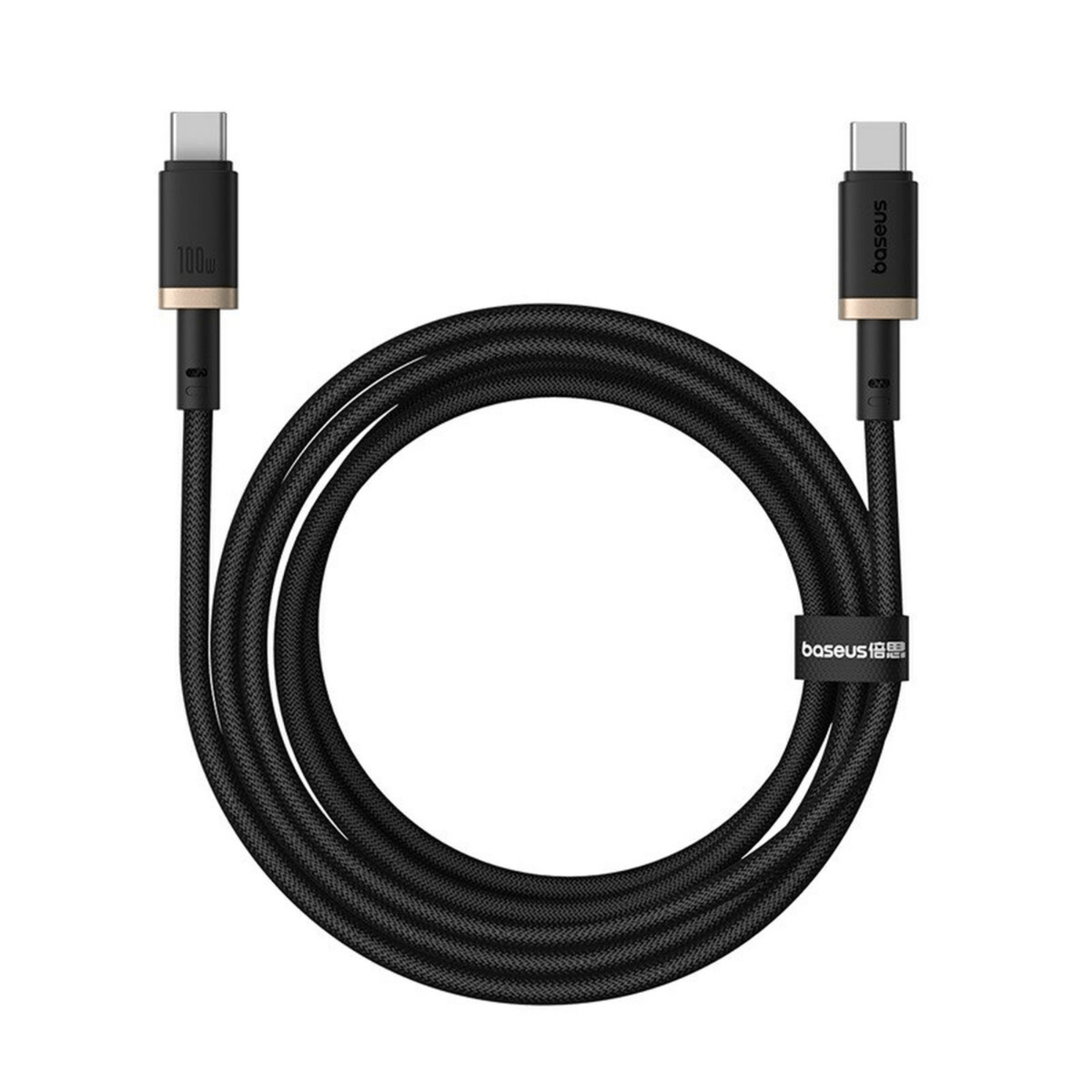 Cable de carga Baseus Dura Series USB - C a USB - C 2m 100W Negro - Bestmart