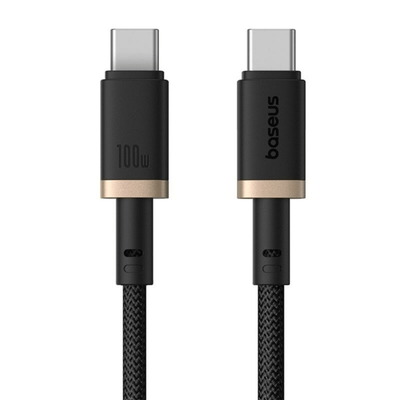Cable de carga Baseus Dura Series USB - C a USB - C 2m 100W Negro - Bestmart