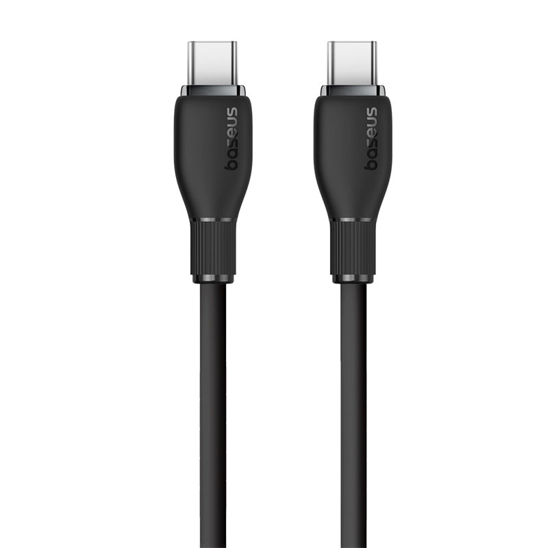 Cable de Carga Rápida Baseus USB-C a USB-C de 2 Metros - 100W - Series Pudding - Negro