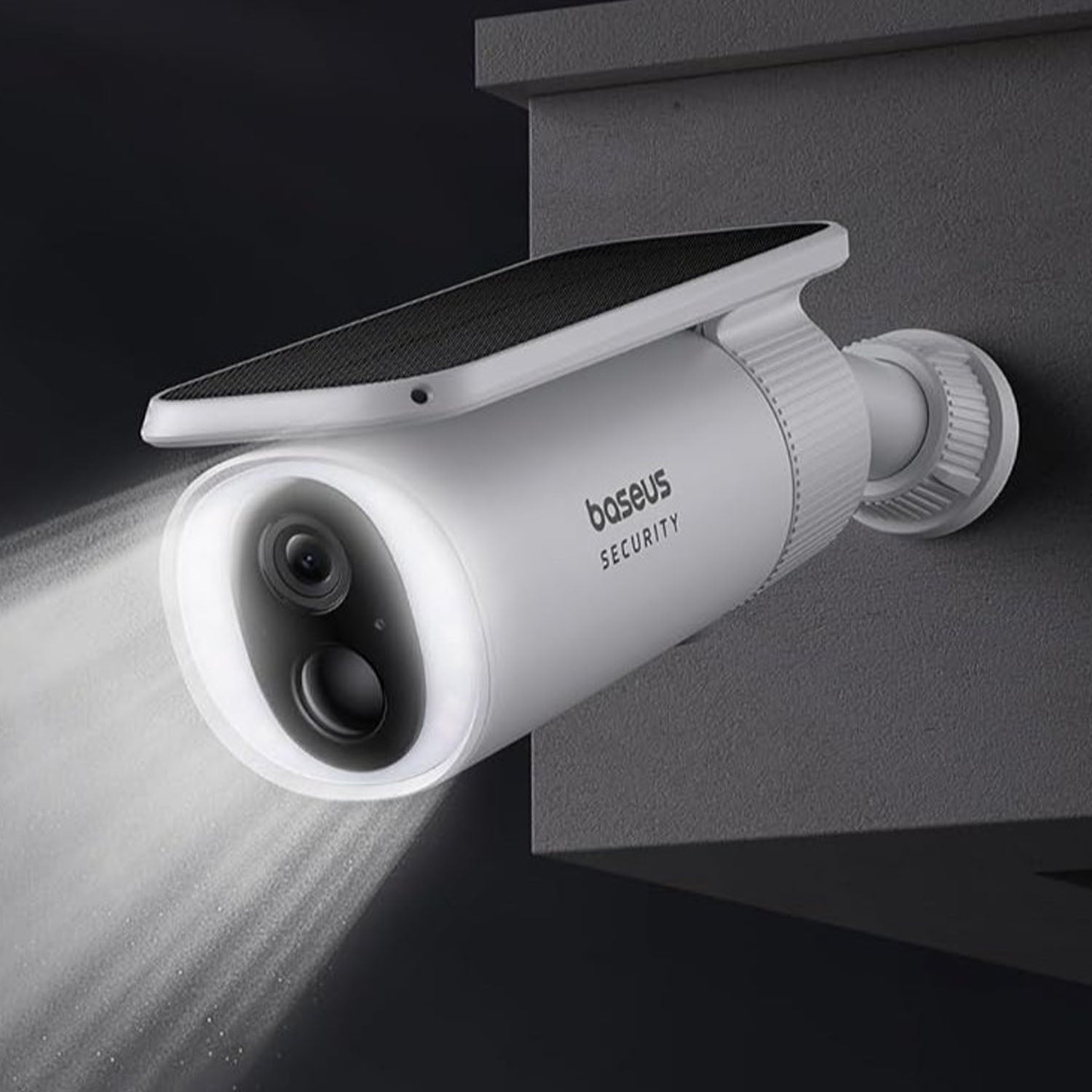 Cámara de seguridad exterior con panel solar Baseus S1 2K Blanca - Bestmart