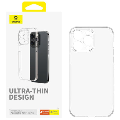 Carcasa Transparente Ultra Delgada Baseus Series Lucent para iPhone 15 Pro (Open Box) - Bestmart