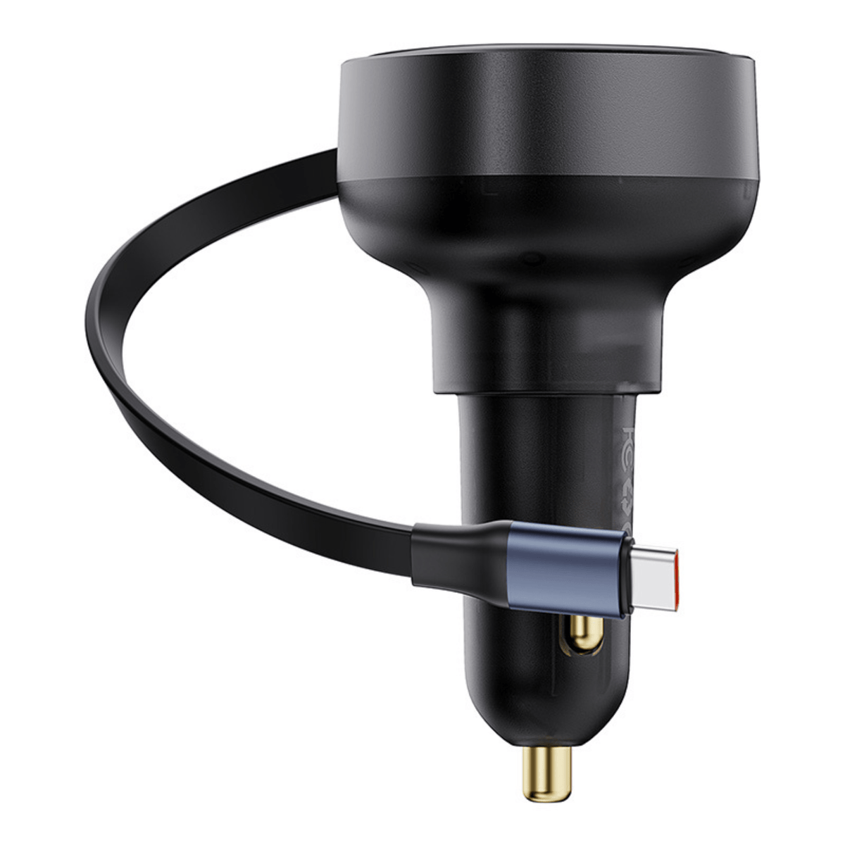 Cargador de smartphone para Auto Baseus Enjoyment Pro Con Cable Tipo C - 60W - Negro - Bestmart