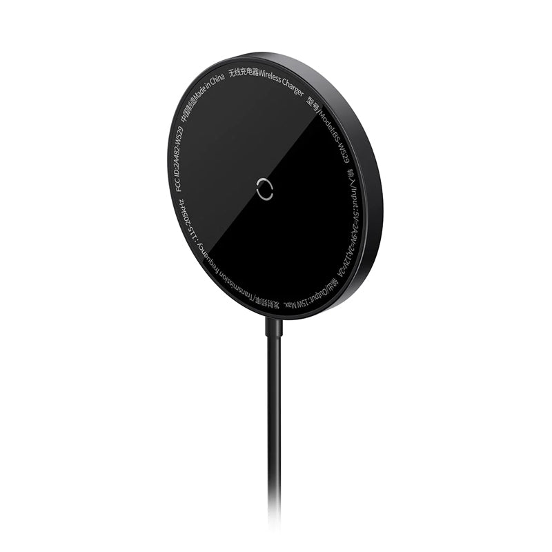 Cargador Inalámbrico Baseus Simple Mini3 con MagSafe - 15W - Negro - Bestmart