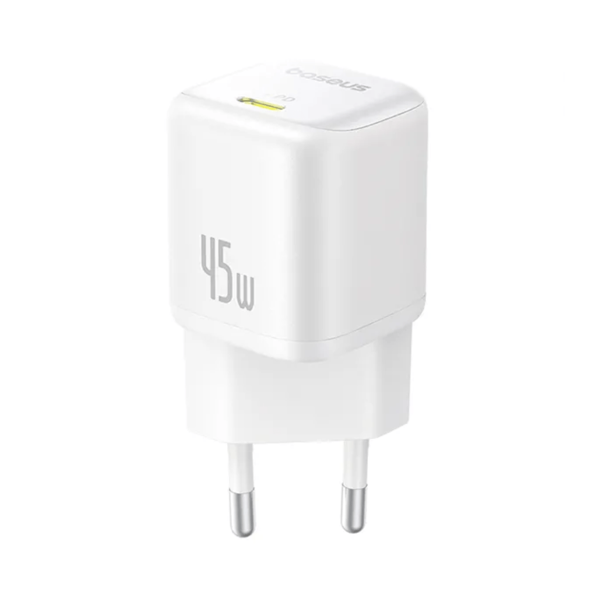 Cargador Rápido Baseus PicoGo GaN6 USB C 45W Blanco - Bestmart