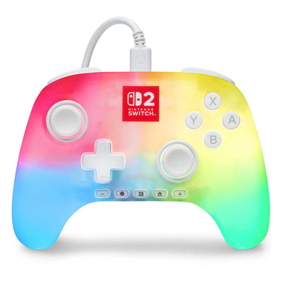 Control con Cable PowerA Advantage Lumectra para Nintendo Switch 2 Blanco - Bestmart