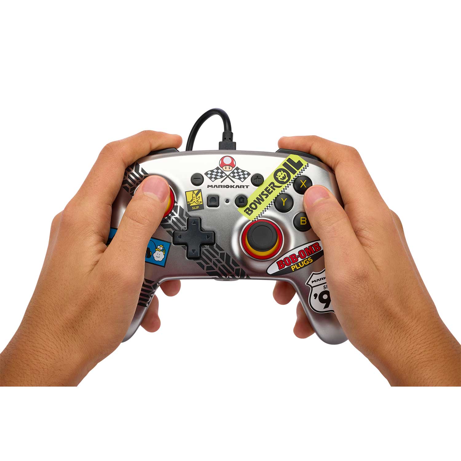 Control con Cable PowerA Enhanced Mario Kart Metálico para Nintendo Switch - Bestmart