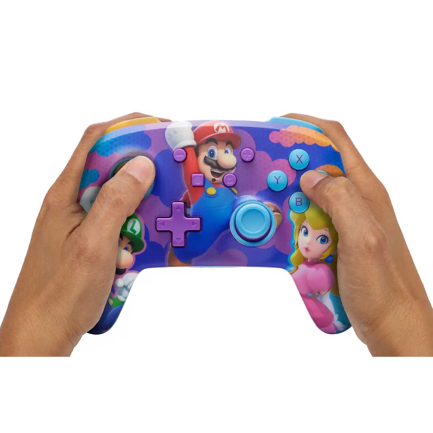Control Inalámbrico PowerA Enhanced Super Mario Bros. Splash Heroes Nintendo Switch - Bestmart