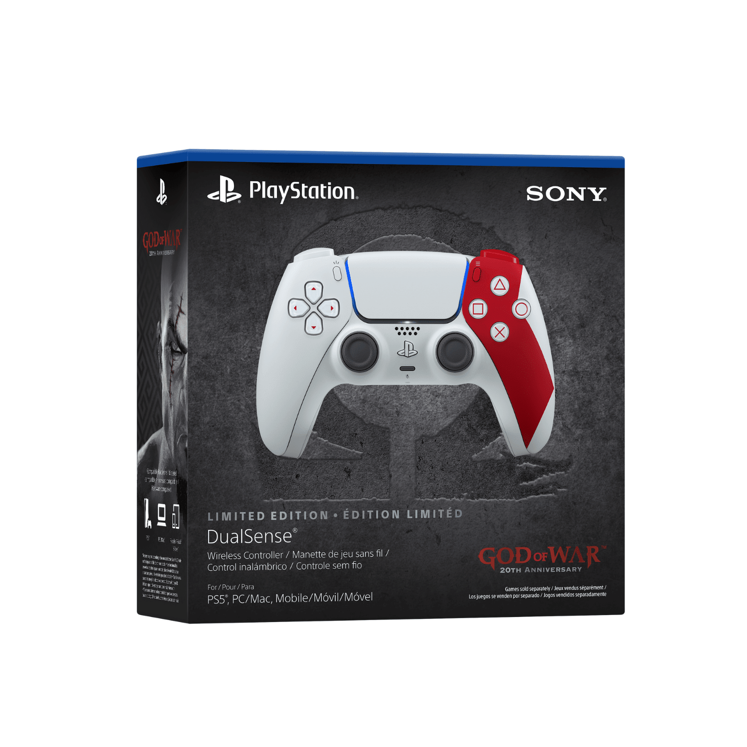 Control PS5 Dualsense Edición Limitada God of War 20 Aniversario - Open Box - Bestmart